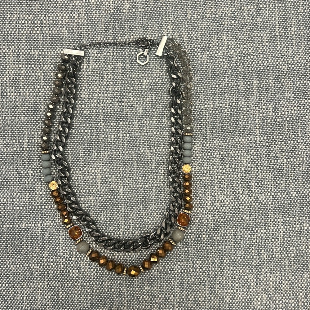 SVVW Layered Necklace Double Chain Short